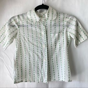 Vintage Girls Girl Scouts blouse shirt size 8‎